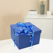 5-Layer Blue Explosion Gift Box Set, Surprise Gift Photo Box, Creative DIY Scrapbook Photo Album Accessories, Snack Gift, Couple Gift, Suitable For Birthday, Proposal, Valentine's Day, Mother's Day, Graduation Party, Christmas Party Decoration (Snacks Not Included, Gift Box Only) - Multiple Styles - View 9