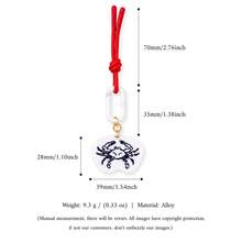 1pc New Acrylic Pendant Charm, Exquisite Cute Style, Alloy & Acrylic Material, Suitable For DIY Creative Necklace, Bracelet, Earrings, Bag Chain, Keychain, Waterproof & Sweat-Proof, Suitable For Daily Casual Wear - Multicolor - View 8