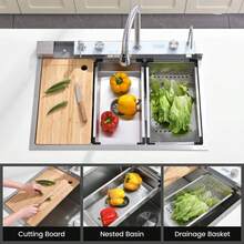 Kitchen Sinks - Fırçalanmış Nikel - Görünüm 4