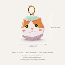 1pc Cute Mixed Pendant, Exquisite Cartoon Style, 18kpvd Gold Plated 316 Stainless Steel Material, Waterproof And Fade-Resistant, Suitable For DIY Creative Necklace, Bracelet, Earrings, Bag Chain, Keychain, Waterproof And Sweat-Resistant, Suitable For Daily Casual Wear - Multicolor - View 8