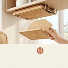1/3/6/10pcs High Quality Under Cabinet Cutting Board Rack And Space-Saving Kitchen Storage Rack, Fashionable And Practical Iron Rack, Keep Countertop Neat And Organized, Easy Access, Essential Kitchen Utensils And Home Necessities - View 1