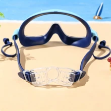 Kids Cartoon Colorful Silicone Swim Goggles, Large Frame Waterproof Anti-Fog, Integrated Earplug Swim Goggles For Boys Girls, Pool Beach Accessories - Multicolor - View 5