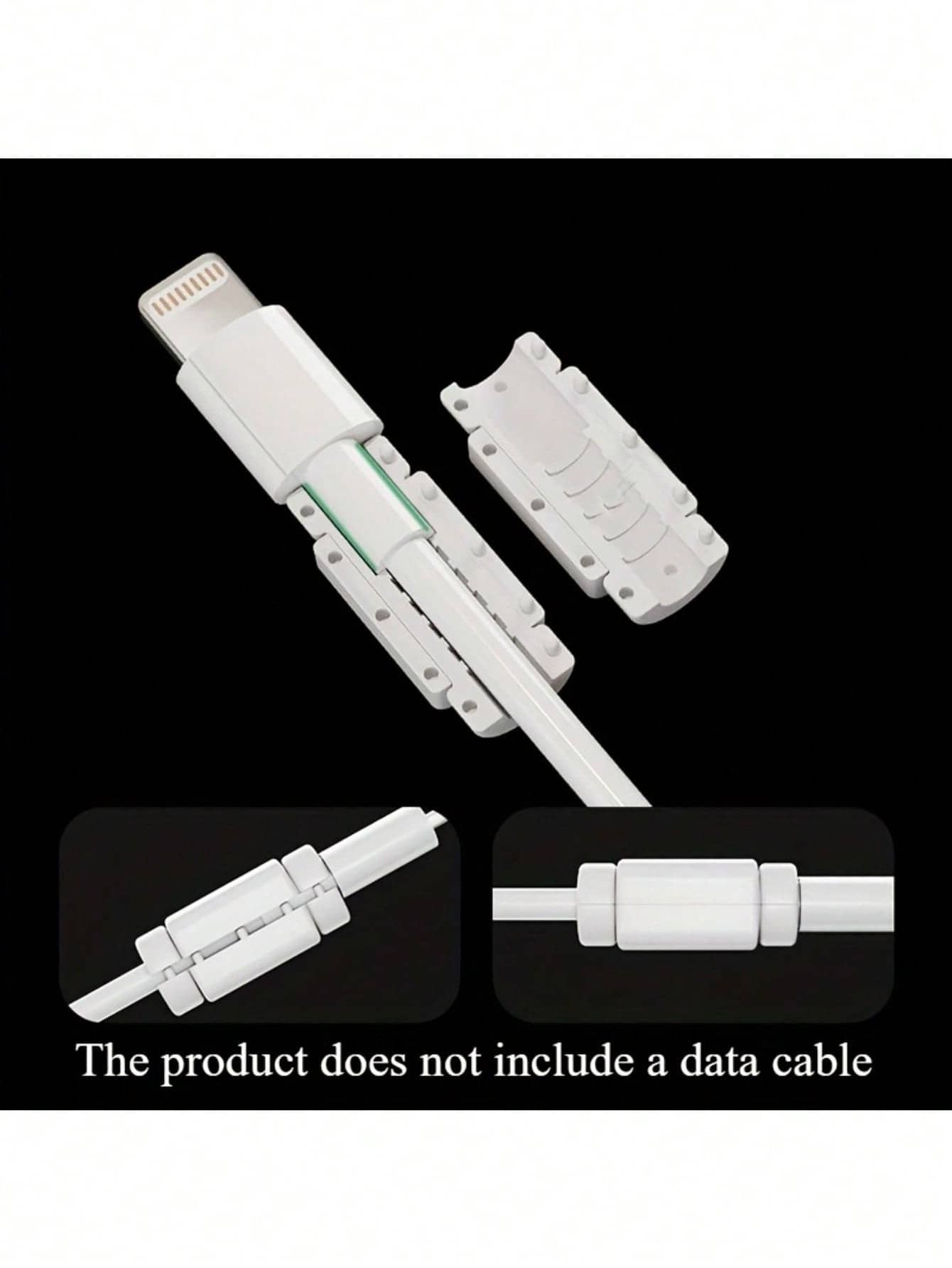 16pcs (4 Sets) Data Cable Protectors, Charging Cable Sleeves, Suitable For Phone, USB And Tablet Data Cables; Non-Electronic Reinforced Design, Used To Protect Charging Cables