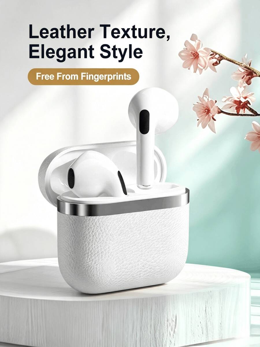 TWS True Wireless Bluetooth Earbuds, HiFi Stereo Headphones, Noise Cancelling Sports Earphones With Microphone, Compatible With Smartphones - White - View 1
