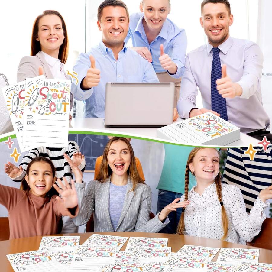 1/10/20pcs 4x6 Inch Employee Recognition Cards, Creative Motivational Kudos Cards For Office Team Building Staff Appreciation