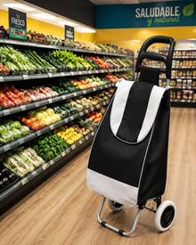 Shopping Bags And Cart - A - View 4
