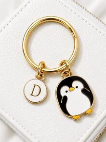 Penguin Keychain: Personalized Animal Keychain, Gift For Boys, Valentine's Day Keychain, Back To School Gift Gifts For Mother, Father, Graduation, And Teacher - Black and White Penguins - View 4