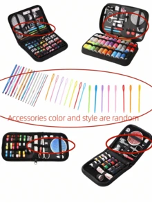 縫紉工具組（下單前請確認款式!!!）229件刺繡工具針線手工縫紉套裝 縫紉收納包 家用套裝 禮品 刺繡十字繡 - 多色 - 查看 9
