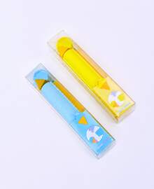 School Eraser With Ice Cream Design In Assorted Pastel Colors - Multicolor - View 3