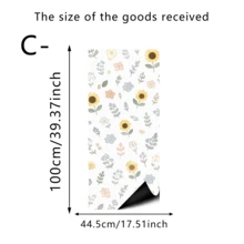1pc Fresh Sunflower Floral Frosted Privacy Window Film, Reusable PVC Static Cling Window Film, Suitable For Classroom, Dorm, Bedroom, Living Room And Bathroom Decoration - Frosted Blackout Film - View 7