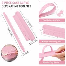 1/2 Set Of Cake Curve Decoration Tools, Graduated Cake Decoration Curved Tools, Cream Decoration, Home DIY Baking Tools, Cake Curve Decoration Auxiliary Tools, Curved Lace Edge Decoration Pen, Paste Baking Tools, Suitable For Kitchens And Bakeries - Multicolor - View 8