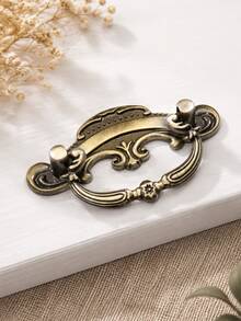 5pcs Vintage Bronze Drawer Pulls, Cabinet Door Handles, Suitable For Kitchen Furniture And Cabinets - A - View 2