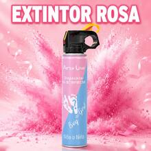Extintor de Polvo de Color para Revelación de Género – Disponible en Rosa o Azul, Accesorio para Fiesta Baby Shower - Ver 12