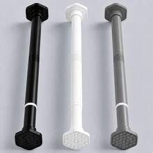 1pc Universal Telescopic Rod, Built-In Sturdy Spring Locking Mechanism, High Load-Bearing Capacity, Honeycomb Base Enhanced Suction Power, Suitable For Shower Curtain Rod, Curtain Rod, Clothes Drying Rod, Wardrobe Rod, Door Curtain Rod, Kitchen Hanging Rod And More - Multicolor - View 3