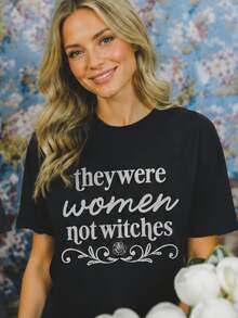 Women T-Shirts - 黑色 - 查看 3