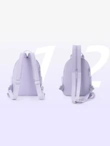CAMEL CROWN 休閒運動通勤背包 時尚輕便 旅行戶外登山登山包 - 丁香紫 - 查看 3