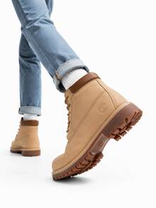Timberland Men's Martin Boots Outdoor Sports Shoes Commuter British Style Mid-Top Boots - Apricot Color - View 2