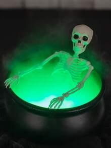 Halloween Outdoor Decor - Large Witch Cauldron With Tripod And String Lights, Suitable For Halloween Party, Indoor/Outdoor, Yard, Lawn Decoration - Multicolor - View 6