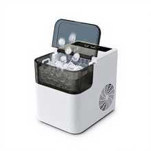 Portable Mini Automatic Ice Maker, Suitable For Home And Outdoor Use, A Great Gift For Friends And Family, Practical And Fast. - White - View 9