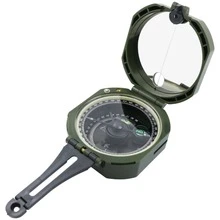 Professional High-Precision Outdoor Compass, Fluorescent, Waterproof, Multifunctional For Various Occasions, Such As Geological Prospecting, Orientation, And Outdoor Activities - Army Green - View 10