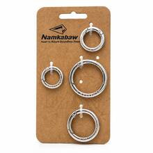 4pcs Flat Spring O-Rings, 4pcs Round Metal Key Rings, Suitable For Buckle Bags And Handbags Key Ring Clasp - Multicolor - View 3