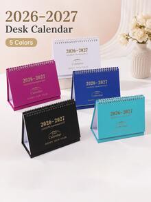 2027 English Version Multi-Country Holiday Creative Calendar, Stylish Portable Minimalist Calendar, Desk Decoration Schedule Book, Holiday Gift - Multicolor - View 1