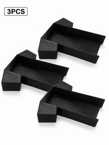 1/3/5pcs Geometric Clothing-Shaped Business Card Holder, Black Desktop Business Card Storage Tray, Suitable For Office Desk, Reception Desk, Clothing Factory, Conference Room And Home Office Area Business Card Display Rack, Convenient Access Business Card Storage Supplies, Stable And Wide Base, Modern Style Desktop And Drawer Organizer Accessories - Multicolor - View 8