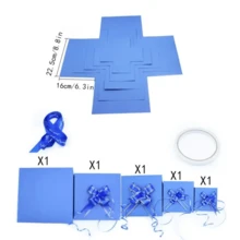 5-Layer Blue Explosion Gift Box Set, Surprise Gift Photo Box, Creative DIY Scrapbook Photo Album Accessories, Snack Gift, Couple Gift, Suitable For Birthday, Proposal, Valentine's Day, Mother's Day, Graduation Party, Christmas Party Decoration (Snacks Not Included, Gift Box Only) - Multiple Styles - View 6