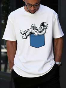 Men T-Shirts - 白色 - 查看 3