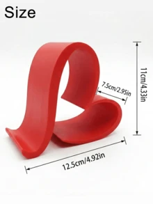 Heart-Shaped Phone Stand | 3D Printed Universal Tablet Stand, Home, Office, Party Decor Desktop Organizer, Suitable For Birthday, Holiday, Wedding/Birthday, Bride-To-Be Gift, Bridesmaid Gift, Bachelorette Party, Multiple Colors Available - Multicolor - View 10