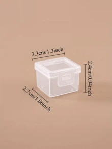 12/6/1pc Transparent Plastic Pill Box With Safety Lid, Stackable Multi-Compartment Pill Organizer For Vitamins, Supplements, Medications, Travel And Home Use, Durable Pill Storage Box, Suitable For Office, Handbag Portable Pill Box - View 7