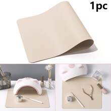 1pc Waterproof Nail Art Desk Mat, Soft Microfiber PU Leather Material, Reusable And Foldable, Suitable For Nail Salon And Home Use, Nail Art Supplies - Multicolor - View 13