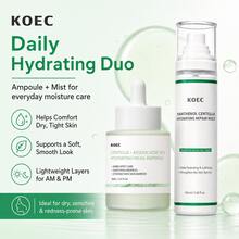KOEC Centella Conjunto de Cuidados com a Pele com 2 Peças - Névoa de Centella & Soro Ampola de Ácido Azelaico com Pantenol, Suaviza Linhas Finas, Firma a Elasticidade & Hidrata a Pele Seca para Brilho o Dia Todo - Conjunto de cuidados com a pele Cica - Visão 4