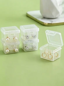 12/6/1pc Transparent Plastic Pill Box With Safety Lid, Stackable Multi-Compartment Pill Organizer For Vitamins, Supplements, Medications, Travel And Home Use, Durable Pill Storage Box, Suitable For Office, Handbag Portable Pill Box - View 6