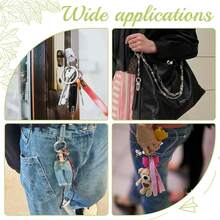 4pcs Flat Spring O-Rings, 4pcs Round Metal Key Rings, Suitable For Buckle Bags And Handbags Key Ring Clasp - Multicolor - View 4