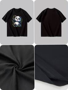 Men T-Shirts - 黑色 - 查看 4