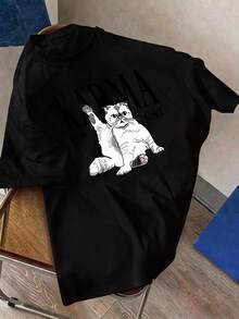 Men T-Shirts - 黑色 - 查看 5