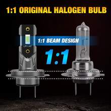 HYNBYZJ 2PCS H7 LED Headlight Bulb 22000LM 12PCS CSP 3570 Car Headlamp Auto Mini CanBus H7 Led Bulb Turbo Light 6500K 12V 110W - A - View 5