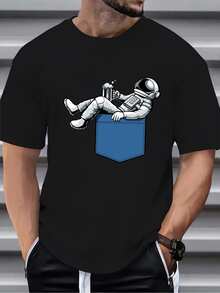 Men T-Shirts - Black - View 3