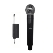 Micrófono de mano, Micrófono de mano portátil, Micrófono inalámbrico, Batería de 800mAh, Micrófono dinámico unidireccional profesional de mano con función de silencio, Para juegos, Transmisión en vivo y Videoconferencias, Micrófono para cantar, Micrófono de mano profesional, Adecuado para Karaoke, Fiesta, Iglesia, Grabación de actuaciones - Multicolor - Ver 14