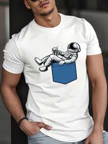 Men T-Shirts - 白色 - 查看 6