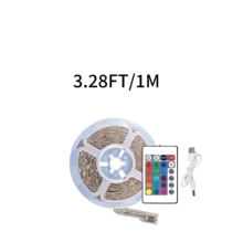 LED電視背光燈條，RGB變色燈光附遙控器，USB供電環境照明，適用於電視牆、臥室、居家裝飾 - 24K-5050RGB - 查看 10