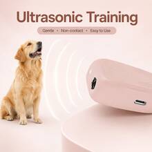 Đồ dùng cho chó, máy đuổi chó siêu âm mini, quét tần số 20-30kHz, đèn chớp, 300mAh, cổng Type-C, an toàn ngoài trời - Màu Hồng baby - Xem 3