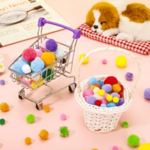100/200/300/500/1000 Pcs Mixed Mini Small Pom Poms Bulk Kit, Family Activities & Home Decor Projects - Multicolor - View 10