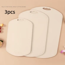 1/3pcs Kitchen Household Pure Silicone Cutting Board, Durable Thickened Silicone Material, Non-Slip Easy To Clean Easy To Use, Three Sizes Suitable For Different Fruits, Vegetables, Meats, Basically Meeting Kitchen Cutting Board Needs - View 9
