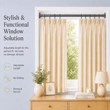 1pc Universal Telescopic Rod, Built-In Sturdy Spring Locking Mechanism, High Load-Bearing Capacity, Honeycomb Base Enhanced Suction Power, Suitable For Shower Curtain Rod, Curtain Rod, Clothes Drying Rod, Wardrobe Rod, Door Curtain Rod, Kitchen Hanging Rod And More - Multicolor - View 9