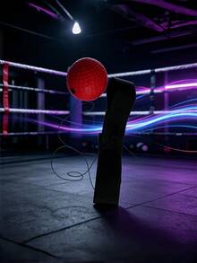 Boxing Reaction Training Ball, Elastic Rope, Head-Mounted Boxing Ball, Suitable For Home Fitness, Effectively Improves Reaction Speed, Hand-Eye Coordination And Stress Relief, Portable Fitness Training Speed Ball, Suitable For Youth Boxing - Multicolor - View 9