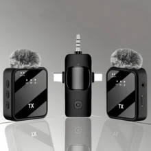 Mikrofon Lavalier Nirkabel Profesional, Peredam Kebisingan Cerdas Profesional, Kondensor Omnidirectional, Baterai 230mAh, Pelindung Angin, Antarmuka USB (Multi-Port Opsional), Baterai Lithium Isi Ulang, Konektivitas 2.4G/3G/4G/5G, Cocok Untuk Live Streaming, Wawancara, Rekaman Lagu, Video Podcast, Wawancara Dan Video Blog. - View 7