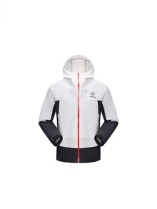 CAMEL CROWN Women's Single-Layer Hardshell Outdoor Jacket, Comfortable, Water-Repellent, And Lightweight Hiking Mountaineering Jacket Suitable For Spring - Frost Grey/Ink Grey - View 4