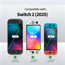 Yezodawee Tempered Glass Screen Protector For New Switch 2 (2025 Model) 7.9 Inch Screen, Anti-Scratch, Bubble-Free, High Transparency, 9H Hardness, 0.33mm Thickness, Designed Specifically For 2025 Model 7.9 Inch Switch 2, Features Anti-Scratch, Bubble-Free, High Transparency - View 6